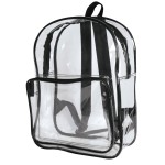 PI-2087<br> 16" Clear PVC Backpack Bag Book Bag