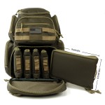 #RT134<br>K-Cliffs Tactical Shooting Range Backpack Up to 5 Handguns Pistol Dedicated Mag Storage